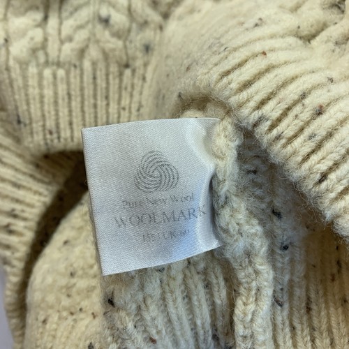 Vintage Highland Home Sweater M Cable Knit Pure Wool Scotland - photo 3