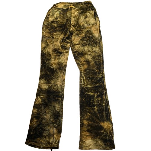 Vintage Y2K Joy Jeans Crushed Velvet Pants XS Brown Gold - photo 2