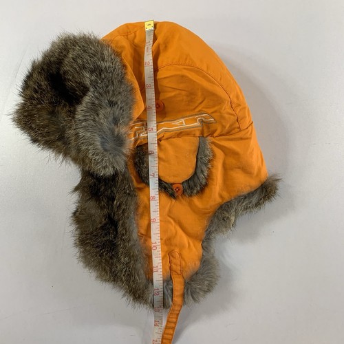 FXR Orange Trapper Hat Rabbit Fur Bomber Ear Flap XS - photo 4