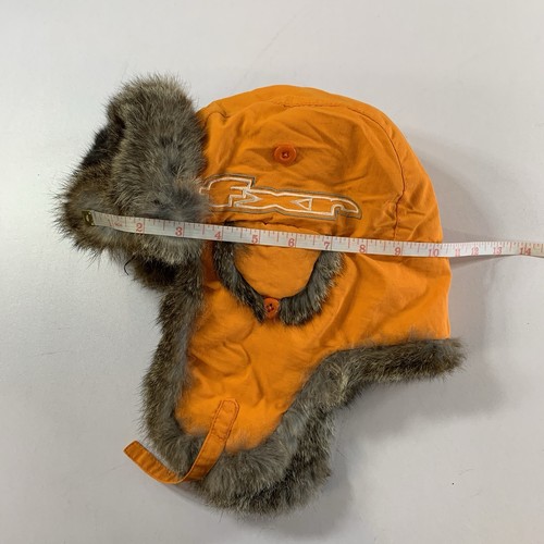 FXR Orange Trapper Hat Rabbit Fur Bomber Ear Flap XS - photo 5