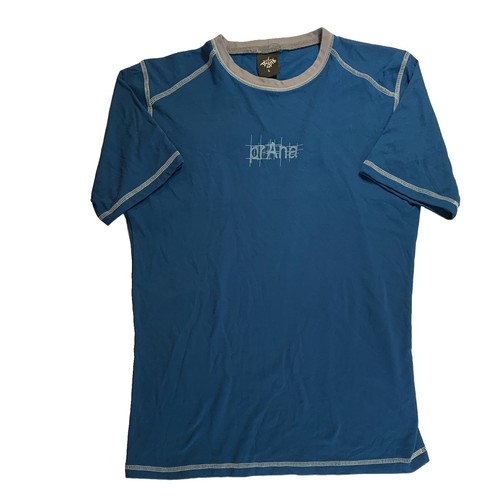Vintage Y2K Prana T Shirt Large Blue Made In USA