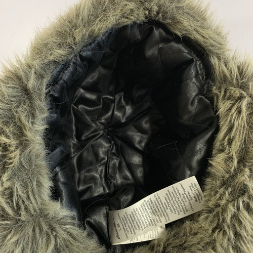 Eddie Bauer Aviator Trapper Hat Black L/XL Faux Fur Trim - photo 4