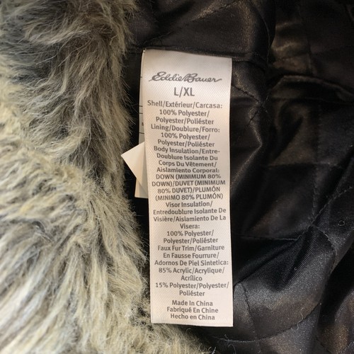 Eddie Bauer Aviator Trapper Hat Black L/XL Faux Fur Trim - photo 5