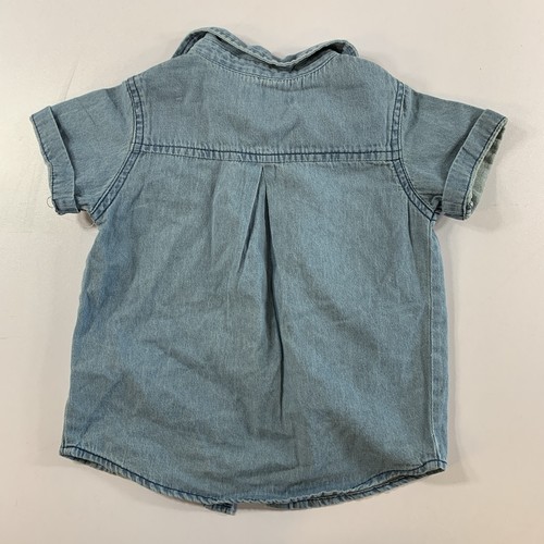 Seven For All Man Kind Denim Button Up Short Sleeve 3T - photo 2