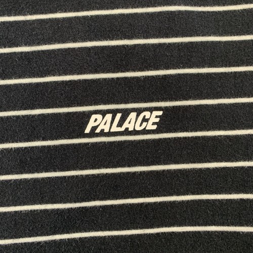 Palace Striped T-shirt Mens XL Crewneck Black White - photo 3