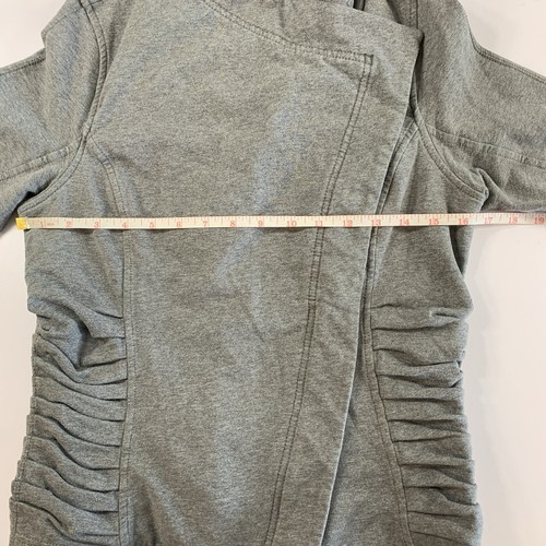 Lululemon Solace Jacket Size 4 Grey Ruched Asymmetrical - photo 2