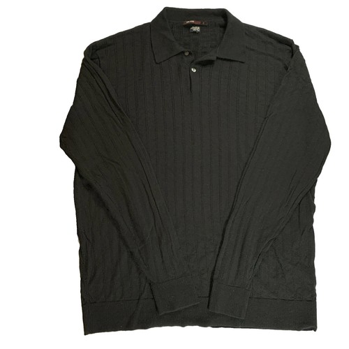 Tiger Woods Nike Polo Sweater XXL 100% Wool Black