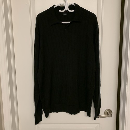 Tiger Woods Nike Polo Sweater XXL 100% Wool Black - photo 2