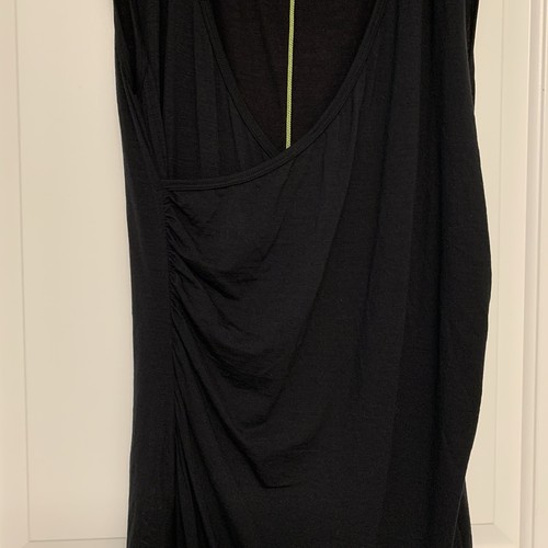 Icebreaker Aria Tank Dress Large Black 100% Merino Wool - photo 2