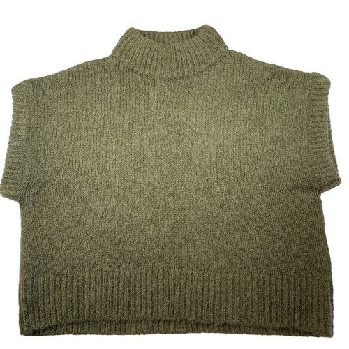 Mint Velvet Sleeveless Mock neck Wool Alpaca Blend Sweater Vest