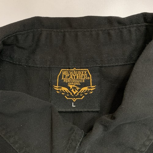 Milwaukee Leather Black Sleeveless Button Up Vest Large - photo 3