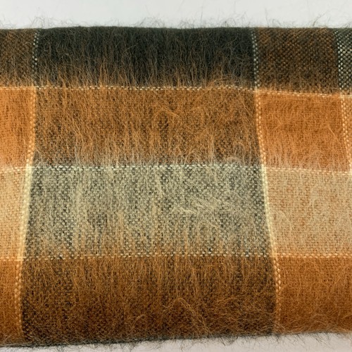 Vintage 80s Fraas Scarf Made In West Germany Fuzzy Brown Black P - photo 3