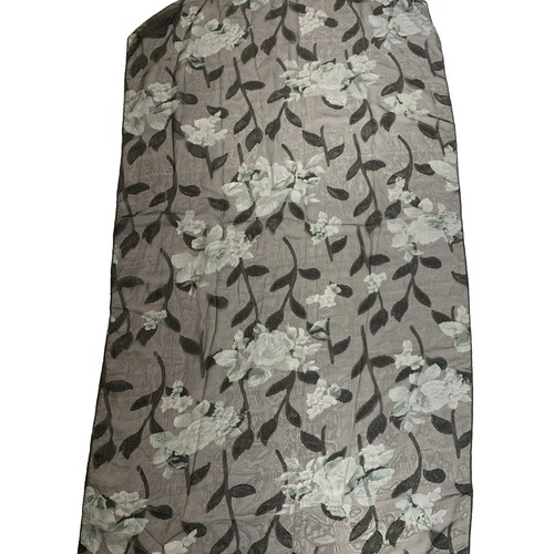 Vintage 90s Silk Scarf Black Floral Rose Made In Italy - photo 2