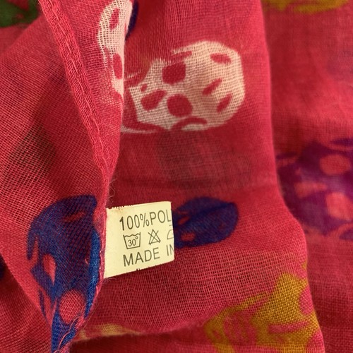 Pink Skull Scarf Multicolour Graphic Print - photo 4