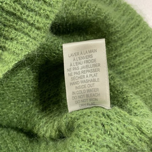 Twik Mohair Turtleneck Sweater Dress XS Tunic Knit Green Fuzzy - photo 5