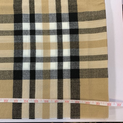 Fraas Plaid Infinity Scarf Made In Germany Tan Black Red - photo 3