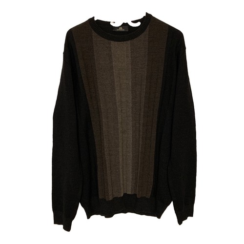 Montechiaro Merino Wool Sweater Mens XXL Striped Made In Italy