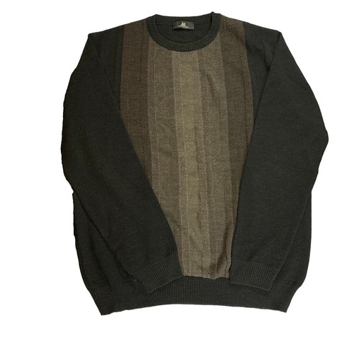 Montechiaro Merino Wool Sweater Mens XXL Striped Made In Italy - photo 2