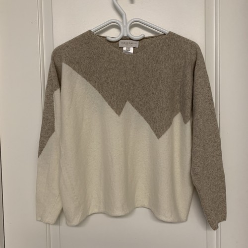 Bianco & Blu Merino Wool Cashmere Sweater M Made In Italy