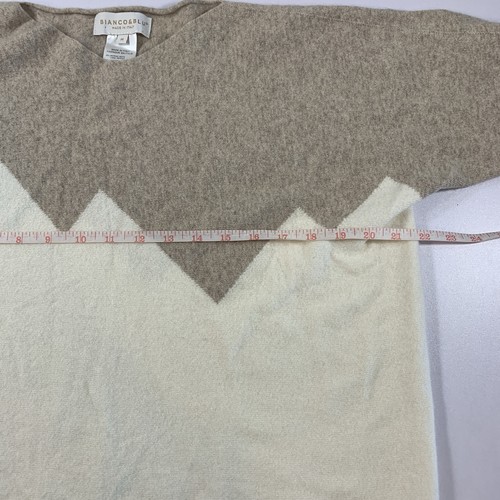 Bianco & Blu Merino Wool Cashmere Sweater M Made In Italy - photo 5