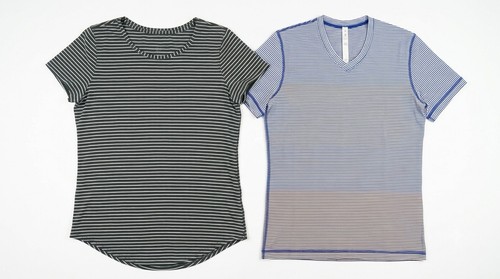 Lululemon Striped T-shirt Bundle Medium Activewear Athleisure