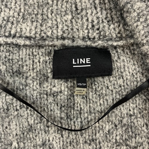 Line The Label Cardigan Merino Wool Mohair XS Heathered Grey - photo 2