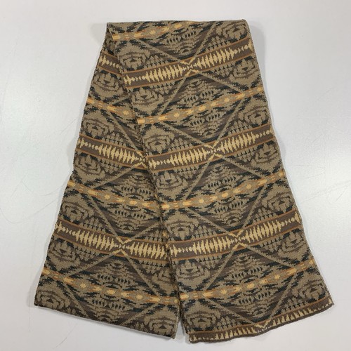 Pendleton Scarf 100% Merino Wool Southwest Geometric Trapper Pea