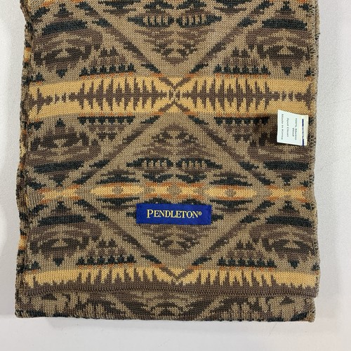 Pendleton Scarf 100% Merino Wool Southwest Geometric Trapper Pea - photo 2