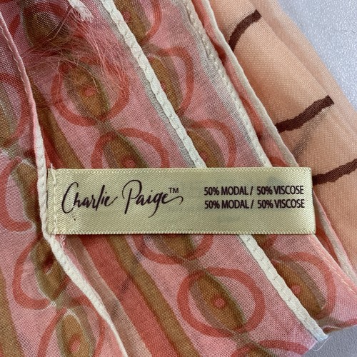 Charlie Paige Floral Watercolour Scarf Sheer Modal Viscose - photo 2