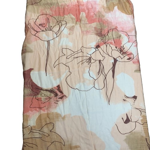Charlie Paige Floral Watercolour Scarf Sheer Modal Viscose - photo 5