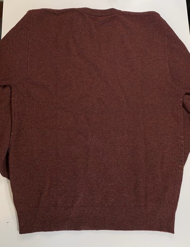Vintage Jaeger Lambswool Sweater S/M Burgundy Windowpane - photo 2