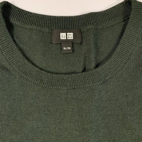 Uniqlo Wool Crewneck Sweater XL Hunter Green - photo 2