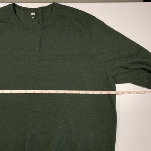 Uniqlo Wool Crewneck Sweater XL Hunter Green - photo 3