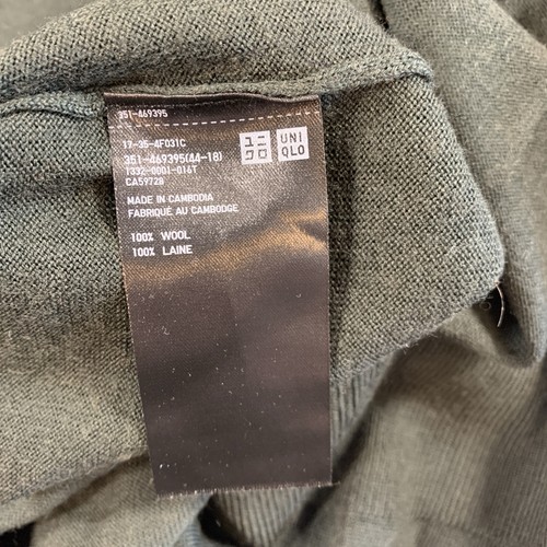 Uniqlo Wool Crewneck Sweater XL Hunter Green - photo 5