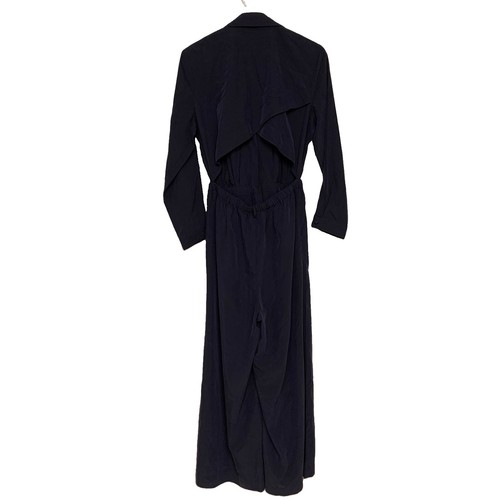 NWT Anthropologie Jumpsuit 4 Blue Cupro Open Back Belted - photo 2