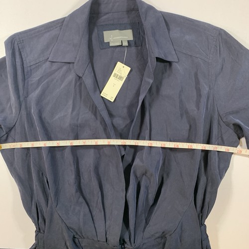 NWT Anthropologie Jumpsuit 4 Blue Cupro Open Back Belted - photo 4