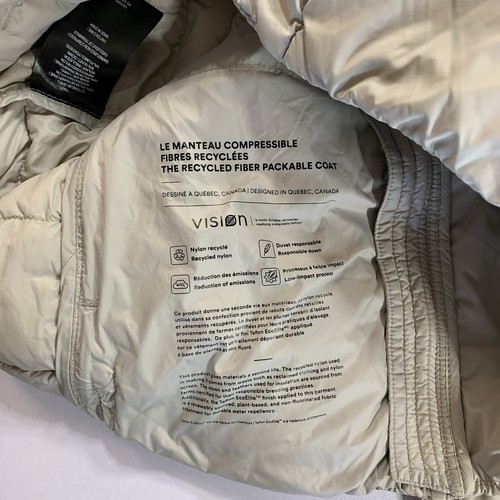 Simons Packable Coat XS Down Puffer Jacket Beige - photo 4