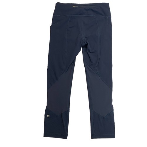 Lululemon Pace Rival Crop Legging Size 4 22" Midnight Navy