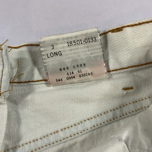 Vintage 90s Levi’s 501 Shorts XS White Cut Off Distressed - photo 5
