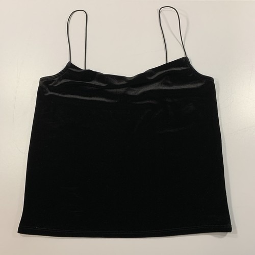 Free Press Velvet Cami XS Black Spaghetti Strap Tank Top - photo 2