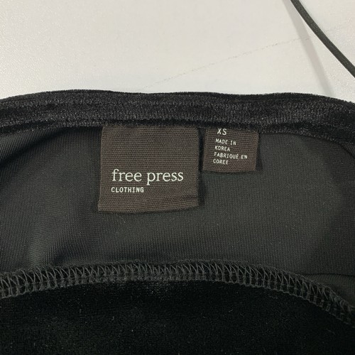 Free Press Velvet Cami XS Black Spaghetti Strap Tank Top - photo 3