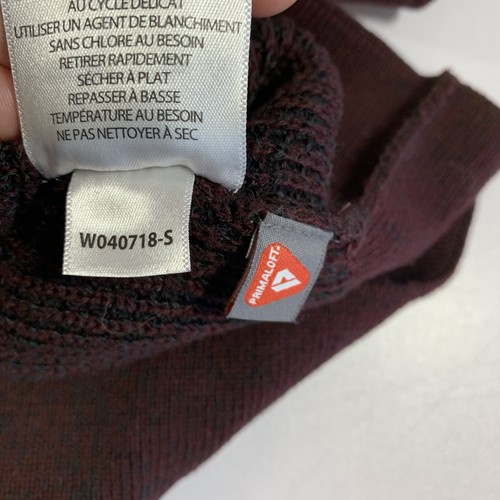 Karbon Primaloft Sweater Large Burgundy Waffle Knit - photo 4