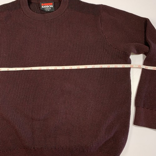 Karbon Primaloft Sweater Large Burgundy Waffle Knit - photo 5
