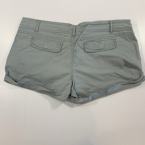 VTG Y2K Garage Cargo Mini Shorts Size 9 Grey Stretch Cotton - photo 2
