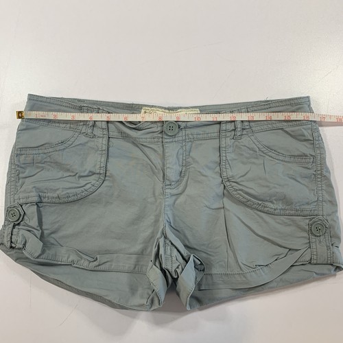 VTG Y2K Garage Cargo Mini Shorts Size 9 Grey Stretch Cotton - photo 5