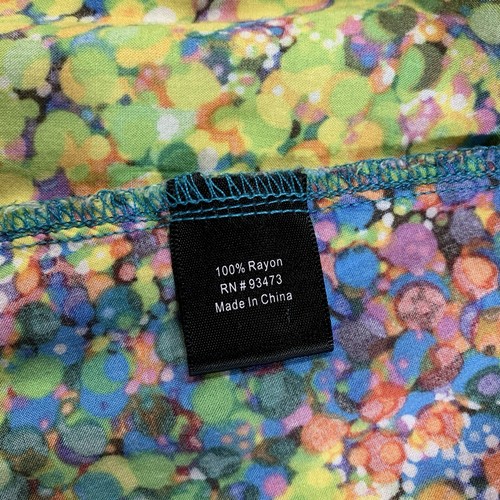 Pure Amici Button Up Tunic Blouse M Rayon Maximalism - photo 4