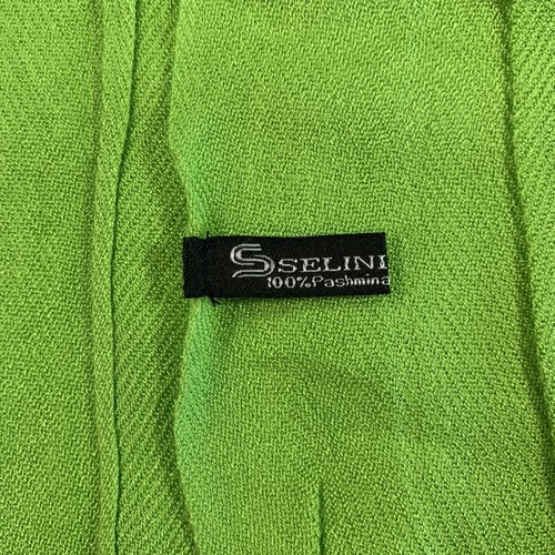 Selini Lime Green Pashmina Fringe Shawl Wrap Scarf - photo 2