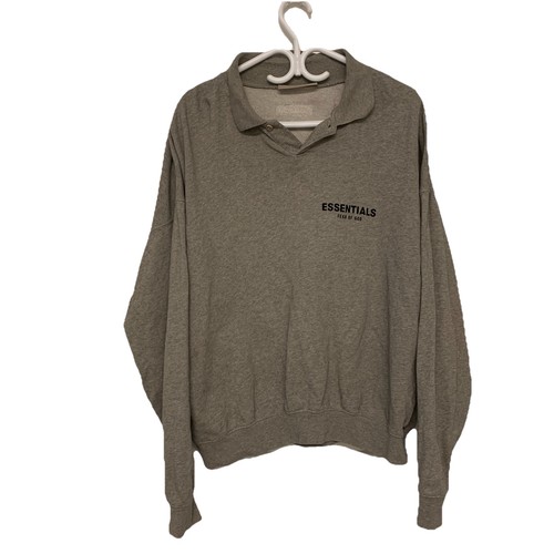 Essentials Fear Of God Polo Sweatshirt Mens Medium Oversized