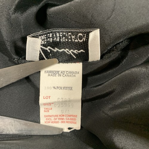 Vintage 80s Eaton's Half Slip Large Linda Lingerie Black Floral - photo 3