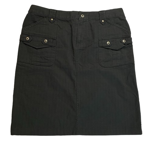 Columbia Cargo Skirt Size 6 Black Cotton Stretch